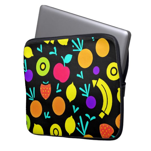 Luminous Fruit Fiesta Laptopschutzhülle (Vorderseite Links)