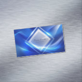 Luminous Futuristic Tech Logo Magnetische Visitenkarte (Beispiel)