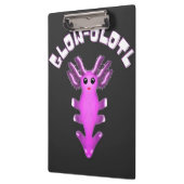 Luminous Galaxy Axolotl Digital Art Klemmbrett (Links)