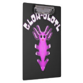 Luminous Galaxy Axolotl Digital Art Klemmbrett (Rechts)