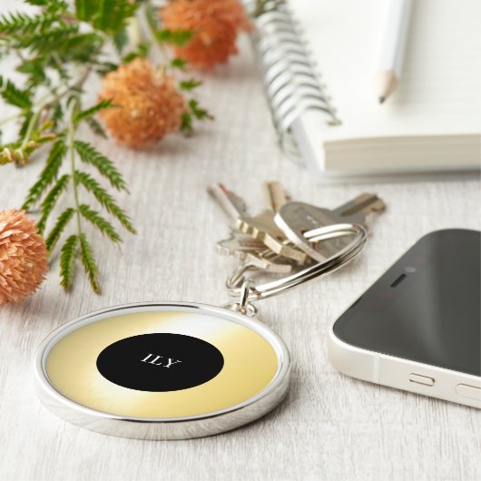 Luminous Gold ILY Schlüsselanhänger (Seite)