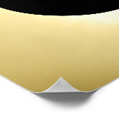 Luminous Gold individualisierbares Poster (Ecke)