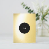 Luminous Gold Postkarte (Stehend Vorderseite)