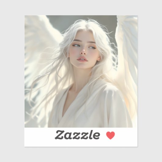 Luminous Guardian - Engel der Silberdämmerung Aufkleber (Blatt)