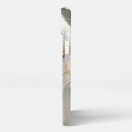 Luminous Guardian - Engel der Silberdämmerung iPhone Hülle (Linke Seite)