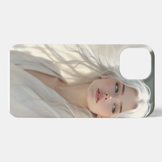 Luminous Guardian - Engel der Silberdämmerung iPhone Hülle (Rückseite (Horizontal))