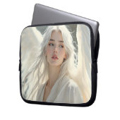 Luminous Guardian - Engel der Silberdämmerung Laptopschutzhülle (Vorderseite Links)