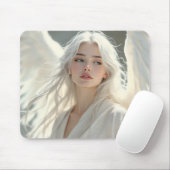 Luminous Guardian - Engel der Silberdämmerung Mousepad (Mit Mouse)
