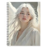 Luminous Guardian - Engel der Silberdämmerung Notizblock (Vorderseite)