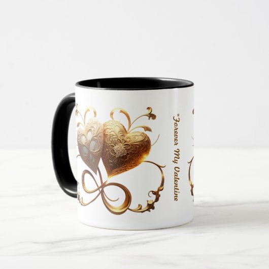 "Luminous Hearts Touch" Tasse (Vorderseite Links)