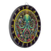 Luminous Lagoon Octopus Dartboard Dartscheibe (Vorderseite Links)