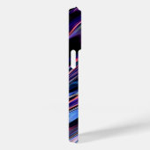 Luminous Liquid Metal Monochrom mit Name Case-Mate iPhone Hülle (Rückseite / Rechts)