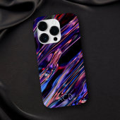 Luminous Liquid Metal Monochrom mit Name Case-Mate iPhone Hülle