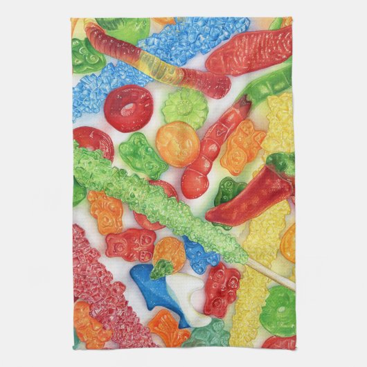 Luminous Lollies Geschirrtuch (Vertikal)