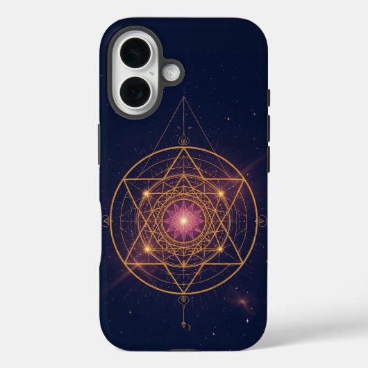Luminous Mandala of Golden Harmony Case-Mate iPhone Hülle (Rückseite)