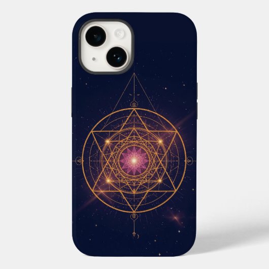 Luminous Mandala of Golden Harmony Case-Mate iPhone Hülle (Rückseite)
