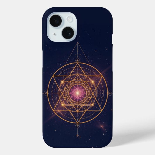 Luminous Mandala of Golden Harmony Case-Mate iPhone Hülle (Rückseite)