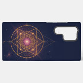 Luminous Mandala of Golden Harmony Samsung Galaxy Hülle (Rückseite (Horizontal))