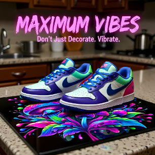 Luminous Mushroom Fantasy Bloom Fliese