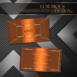 Luminous Orange mit Silber Dekoration und Logo Mod Visitenkarte