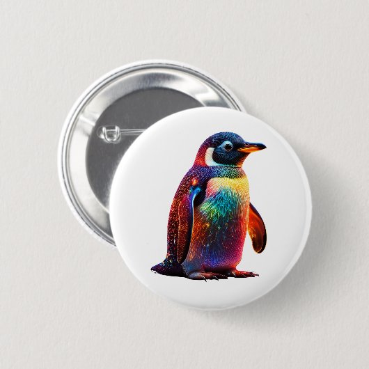 Luminous Penguin Charm Button (Vorne & Hinten)