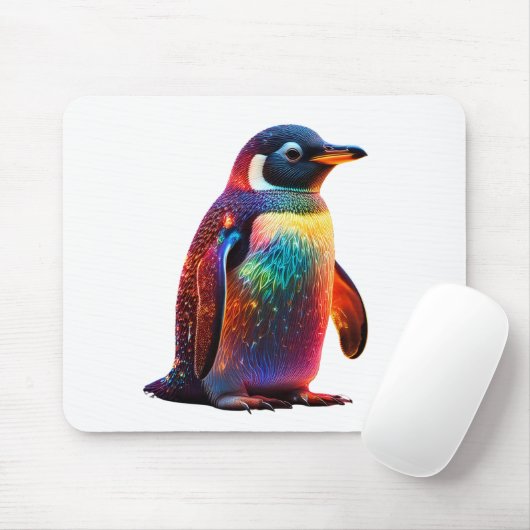 Luminous Penguin Charm Mousepad (Mit Mouse)