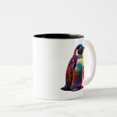 Luminous Penguin Charm Zweifarbige Tasse (VorderseiteRechts)