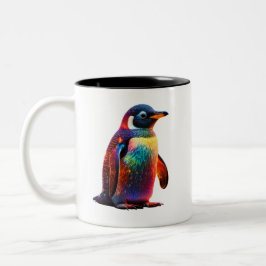 Luminous Penguin Charm Zweifarbige Tasse