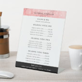 Luminous Pink Bokeh Business Services - Preise Sockelschild (In SItu)