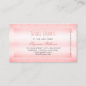 Luminous Pink mit Diamonds Glamour und stilvoll Visitenkarte (Rückseite)