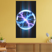 Luminous plasma storm inside the transparent leinwanddruck (Insitu (Wohnzimmer))