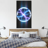 Luminous plasma storm inside the transparent leinwanddruck (Insitu (Schlafzimmer))