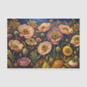Luminous Poppies Bloom Decoupage Seidenpapier (Vorderseite)