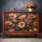Luminous Poppies Bloom Decoupage Seidenpapier