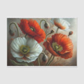 Luminous Poppies Decoupage Seidenpapier (Vorderseite)
