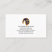 Luminous Red Maple Leaf Landschaft Visitenkarte (Rückseite)