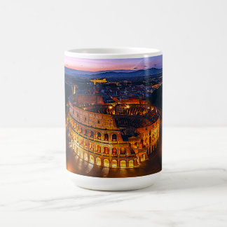 Luminous Roman Colosseum Nightscape Kaffeetasse