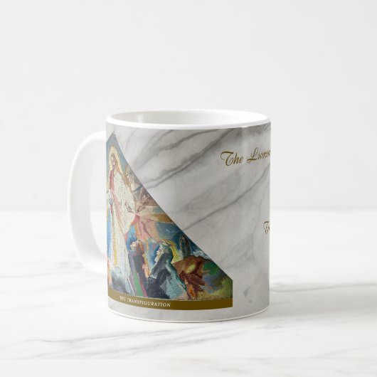 Luminous Rosary Mysteries Item #4: Transfiguration Kaffeetasse (Vorderseite Links)