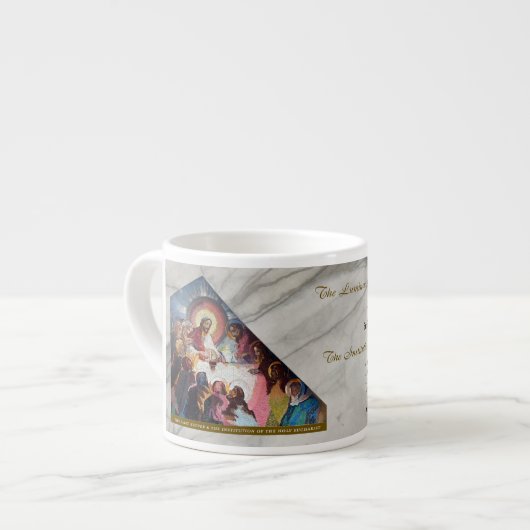 Luminous Rosary Mysteries Item #5: Last Supper Espressotasse (Vorderseite Links)