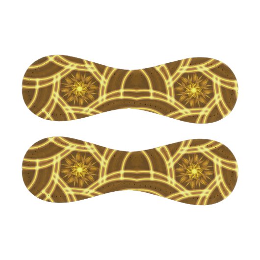 “Luminous Star Portal – Symmetrical Golden Fractal Baseball (Paneele)