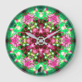 Luminous Stellar Kaleid Große Wanduhr