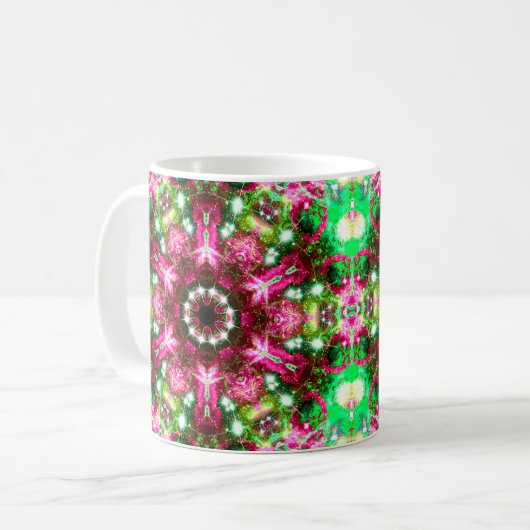Luminous Stellar Kaleid Kaffeetasse (Vorderseite Links)