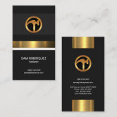 Luminous Stylish exquisite Gold Label Handyman Visitenkarte (Vorne/Hinten)