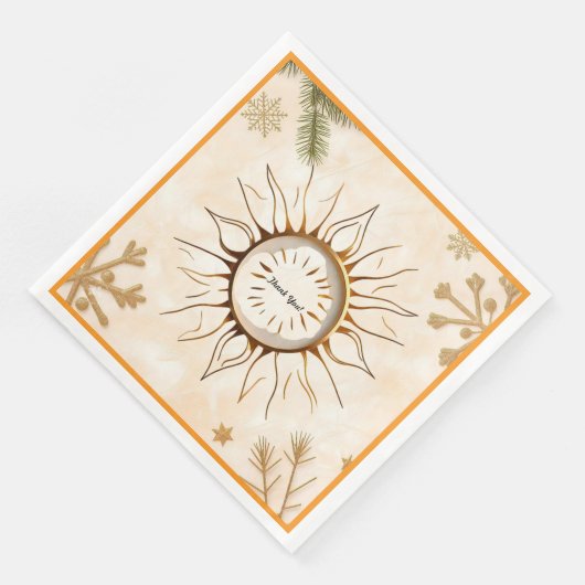 "Luminous Sun Glory" Serviette (Ecke)