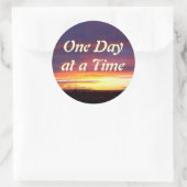 Luminous Sunset ODAT Runder Aufkleber (Tasche)