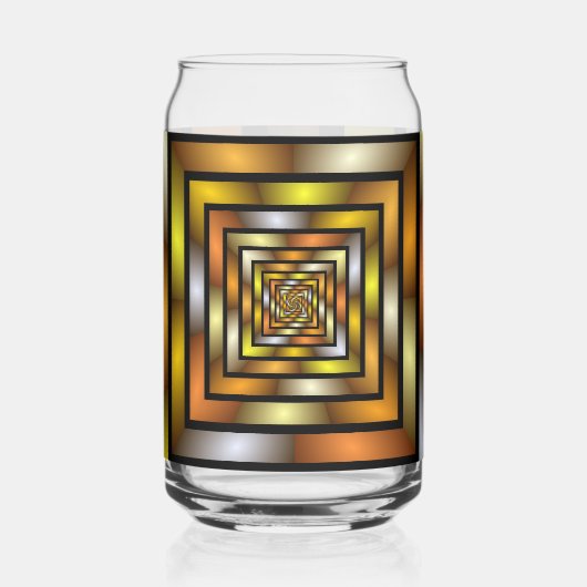 Luminous Tunnel Colorful Trippy Fraktal Graphic Dosenglas (Links)