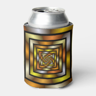 Luminous Tunnel Colorful Trippy Fraktal Graphic Dosenkühler