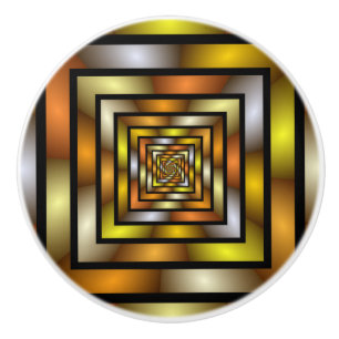 Luminous Tunnel Colorful Trippy Fraktal Graphic Keramikknauf