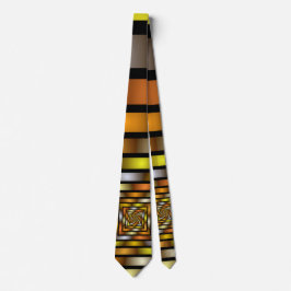 Luminous Tunnel Colorful Trippy Fraktal Graphic Krawatte
