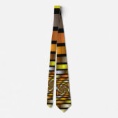 Luminous Tunnel Colorful Trippy Fraktal Graphic Krawatte (Rückseite)